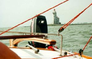 Folke Junior vor Marken im Ijsselmeer